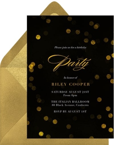 Bokeh Masquerade Invitation