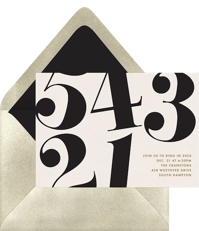 Bold Countdown Invitation