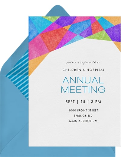 Bold Geometric Invitation