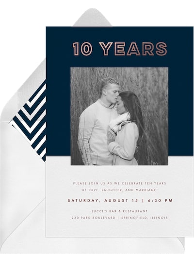 Bronze Statement Invitation