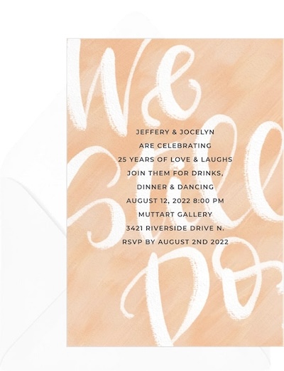 Brushy We Still Do Invitation