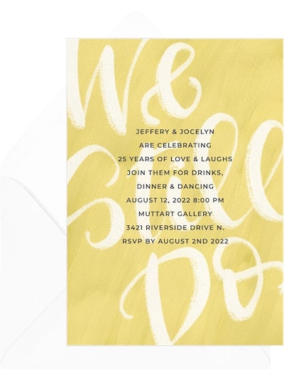 Brushy We Still Do Invitation