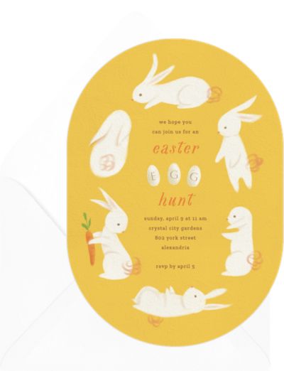 Bunnies Abound Invitation