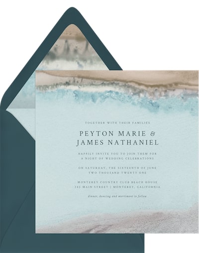 By the Seaside Invitation