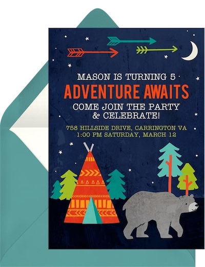 Camp Buddy Invitation