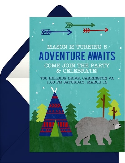 Camp Buddy Invitation