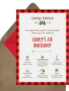 Camp Fun Invitation