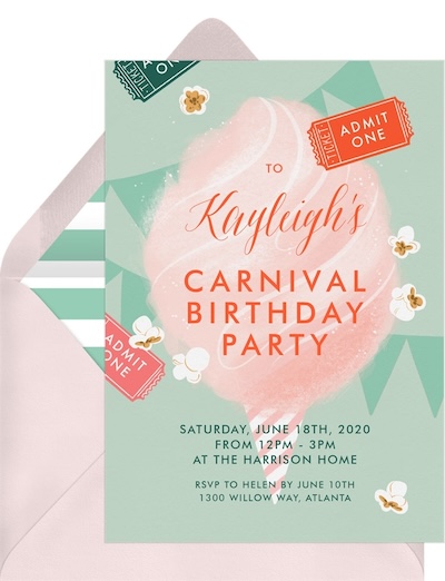 Carnival Party Invitation
