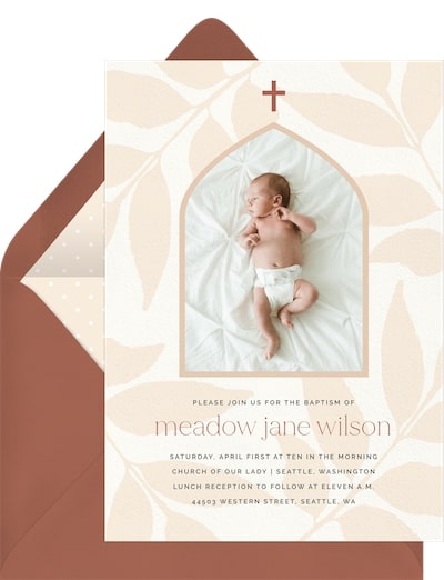 Cathedral Window Invitation