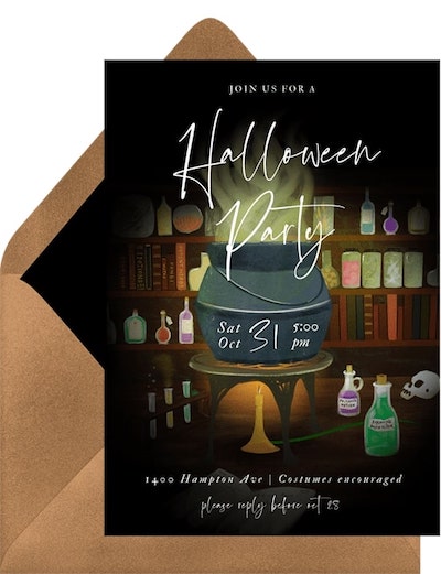 Cauldron Brew Invitation