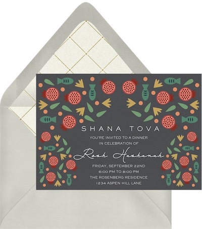 Rosh Hashanah greeting: Celebrate Rosh Hashanah Invitation