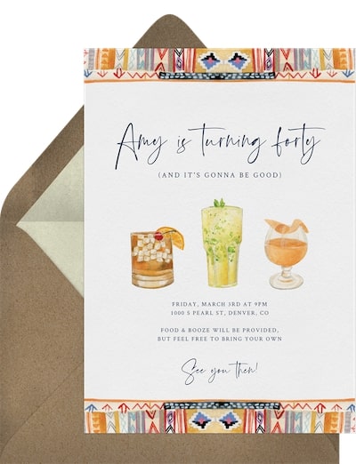 Celebrate with Cocktails Invitation