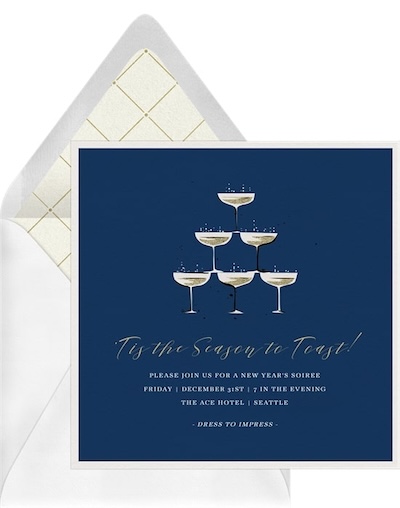Champagne Tier Invitation