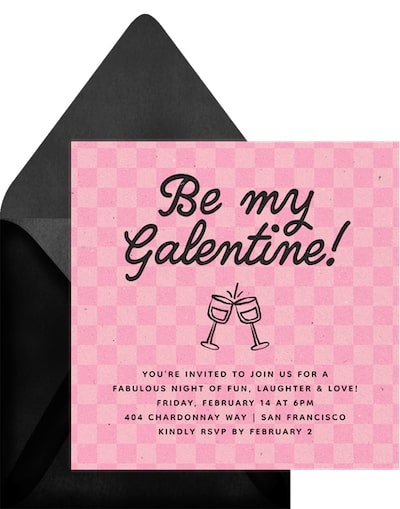 Checkerboard Cheers Invitation