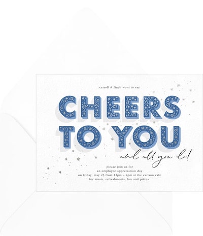 Cheers To All You Do Invitation