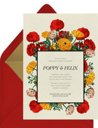 Cheery Buttercups Invitation