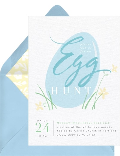 Cheery Egg Hunt Invitation