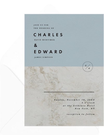 Chic Minimalist Invitation