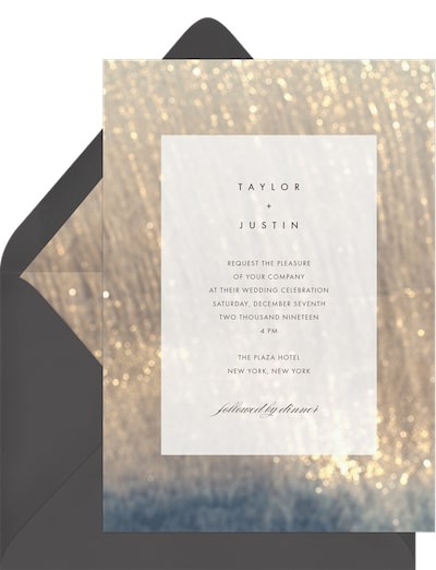 Chic Shimmer Invitation
