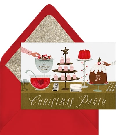 Christmas Buffet Invitation