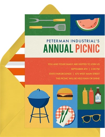 Classic Cookout Invitation
