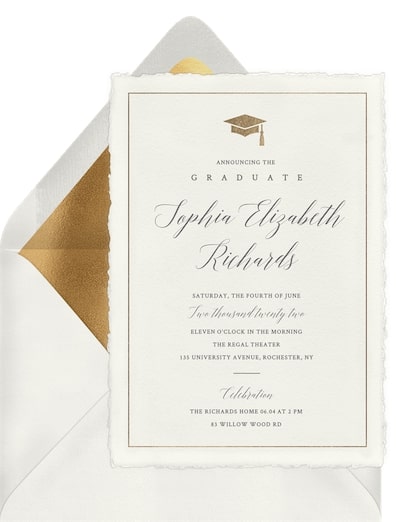Classic Deckled Edge Invitation