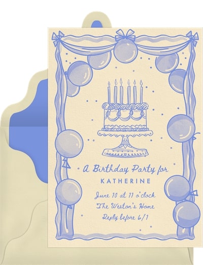 Classic Decorations Invitation