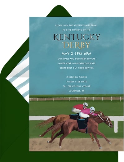 Classic Derby Invitation