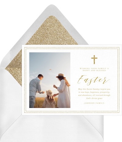 Easter cards: Classic Grace Photo Invitation