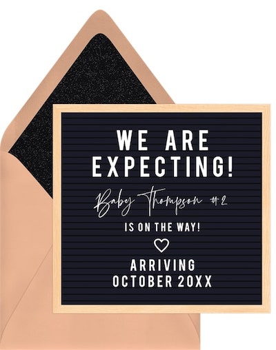 Classic Letterboard Announcement