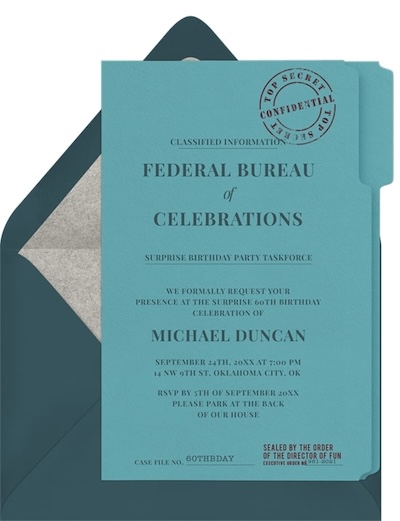 Classified Information Invitation