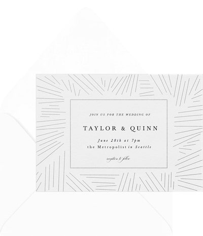 Non binary wedding: Clean Energy Invitation
