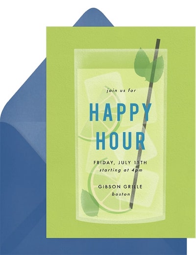 Cocktail Garnish Invitation