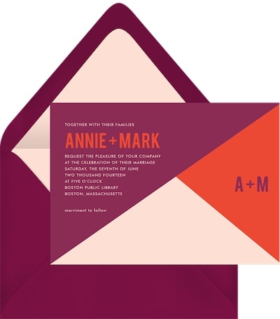 Color Slice Invitation
