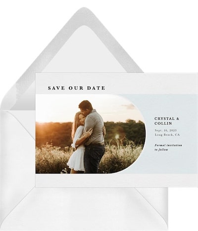 Colored Arch Save the Date