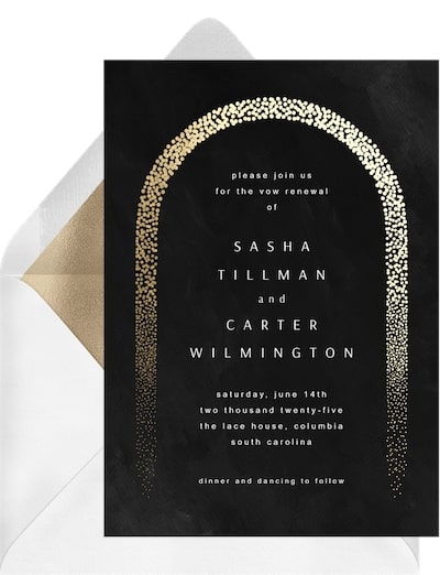 Confetti Arch Invitation