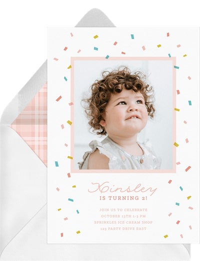 Confetti Sprinkles Invitation