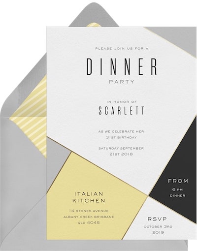 Contemporary Chic Invitation
