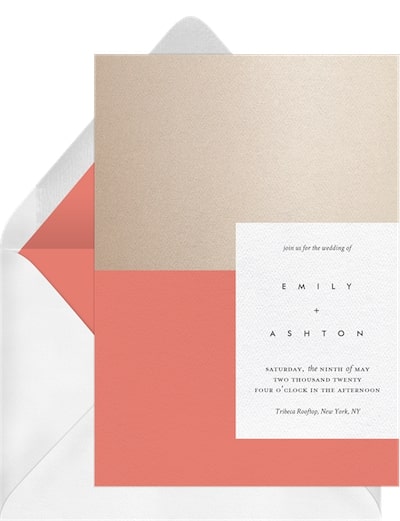 Contemporary Duo Invitation