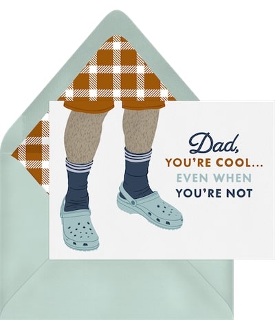 Funny Father’s Day card ideas: Cool Dad Card