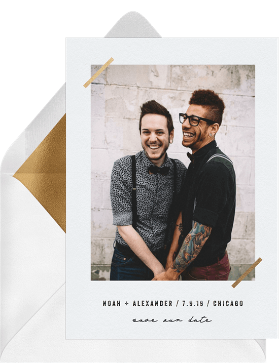 Corner Foil Save the Date