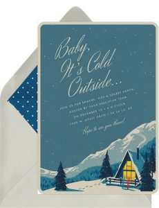 Cozy Ski Chalet Invitation