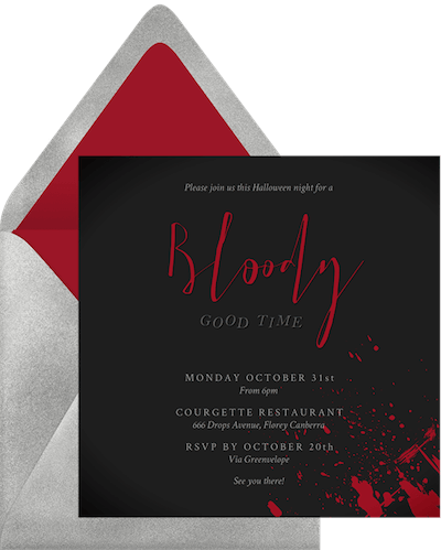 Crime Scene Invitation
