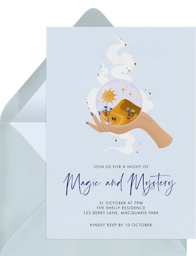 Crystal Ball Invitation
