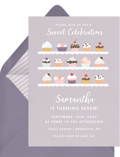 Cupcakes Galore Invitation