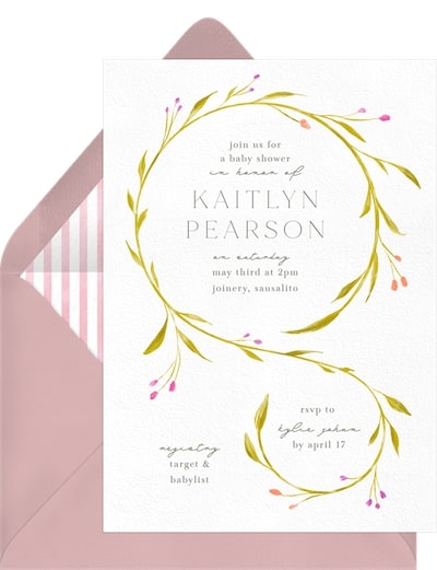 Dainty Garland Invitation