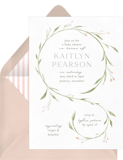 Dainty Garland Invitation