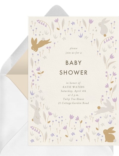 Dainty Spring Meadow Invitation