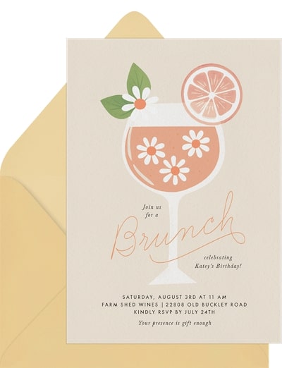 Daisy Brunch Invitation