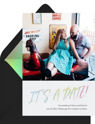 Save the date photo ideas: Dancin' Shoes Save the Date